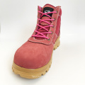 Fashionable Brand Name Steel Toe Pink Safety Shoes Women Manufacturer Safety Shoes